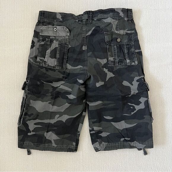 Men’s Lightweight Cotton Casual Cargo Shorts Classic Fit Drawstring Short - Picture 7 of 9